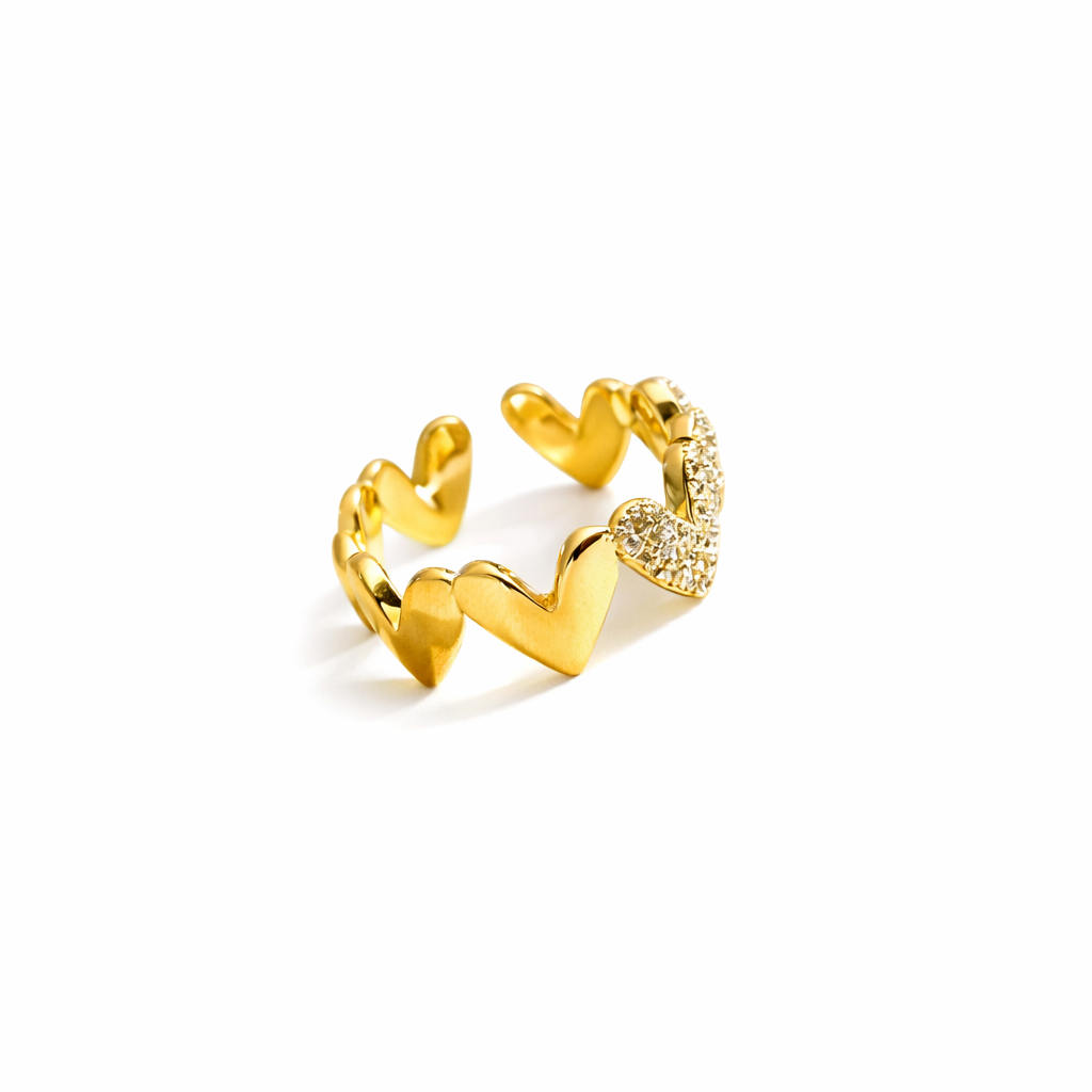 Anillo Corazones Eternos