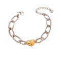 Pulsera Corazón Bicolor