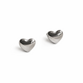 Pendientes Mini corazón plateado
