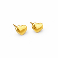 Pendientes Mini corazón dorado