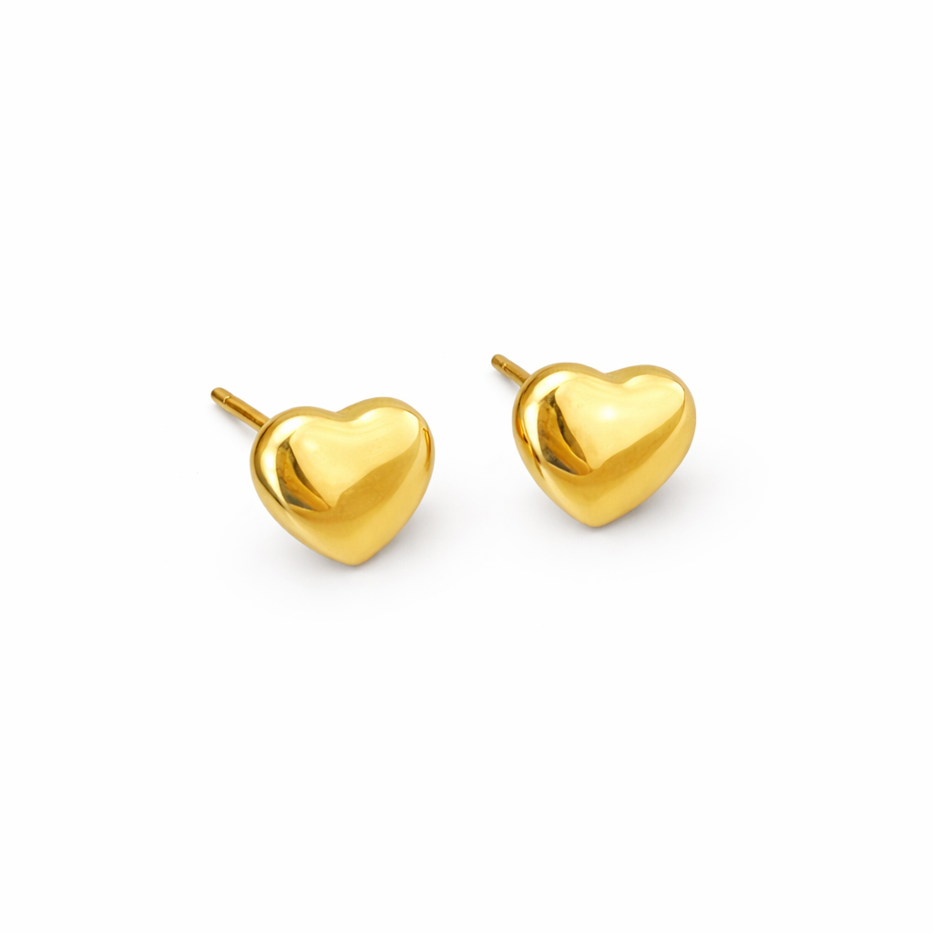 Pendientes Mini corazón dorado