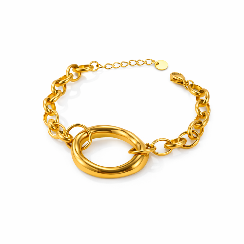 Pulsera Órbita Dorada