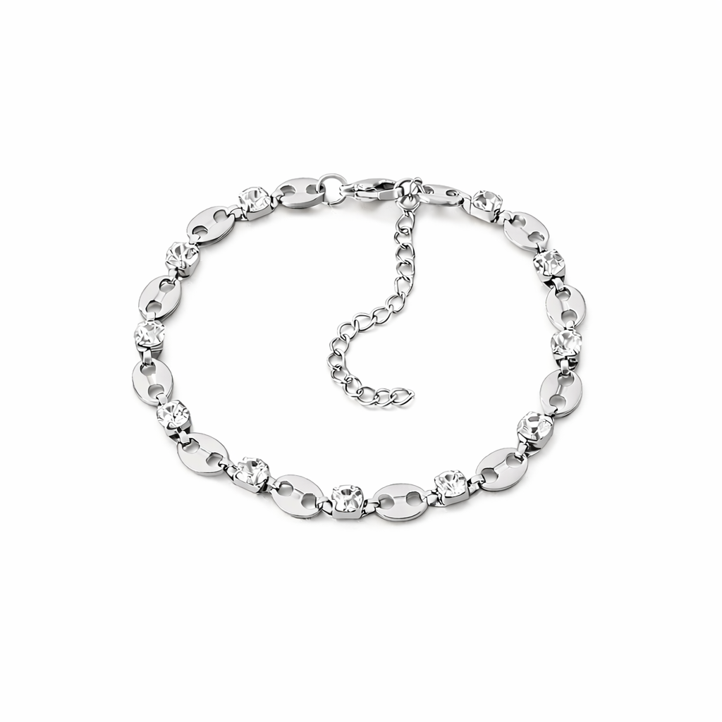 Pulsera Nariz de Cerdo Plateada