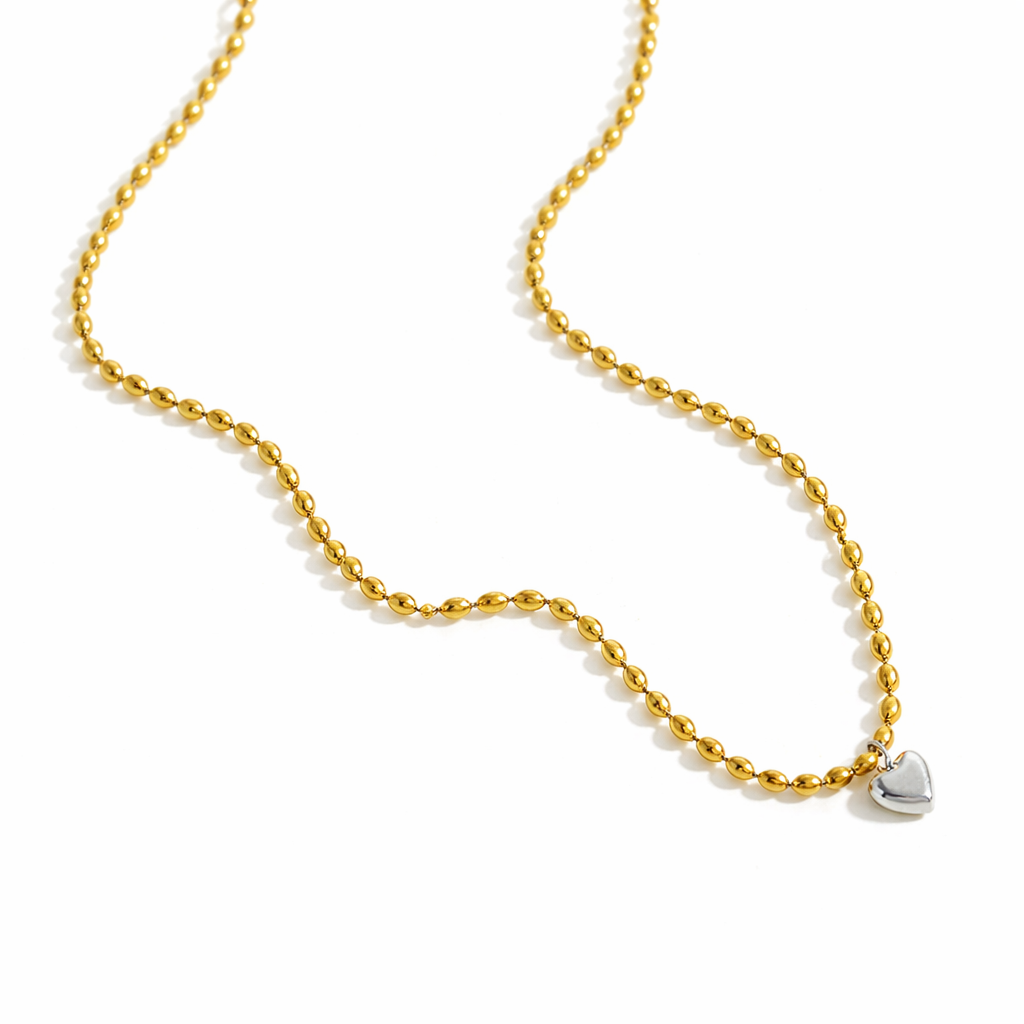 Cadena Corazón delicado (plateado)