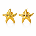 Pendientes Estrella Marina Dorada