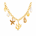 Collar Coral Dorado
