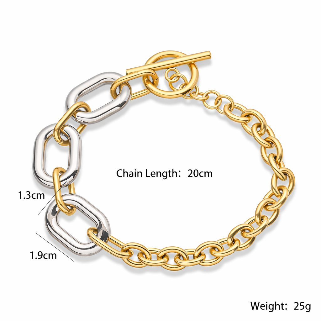Pulsera Eslabón Dual