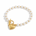 Pulsera Perla Corazón