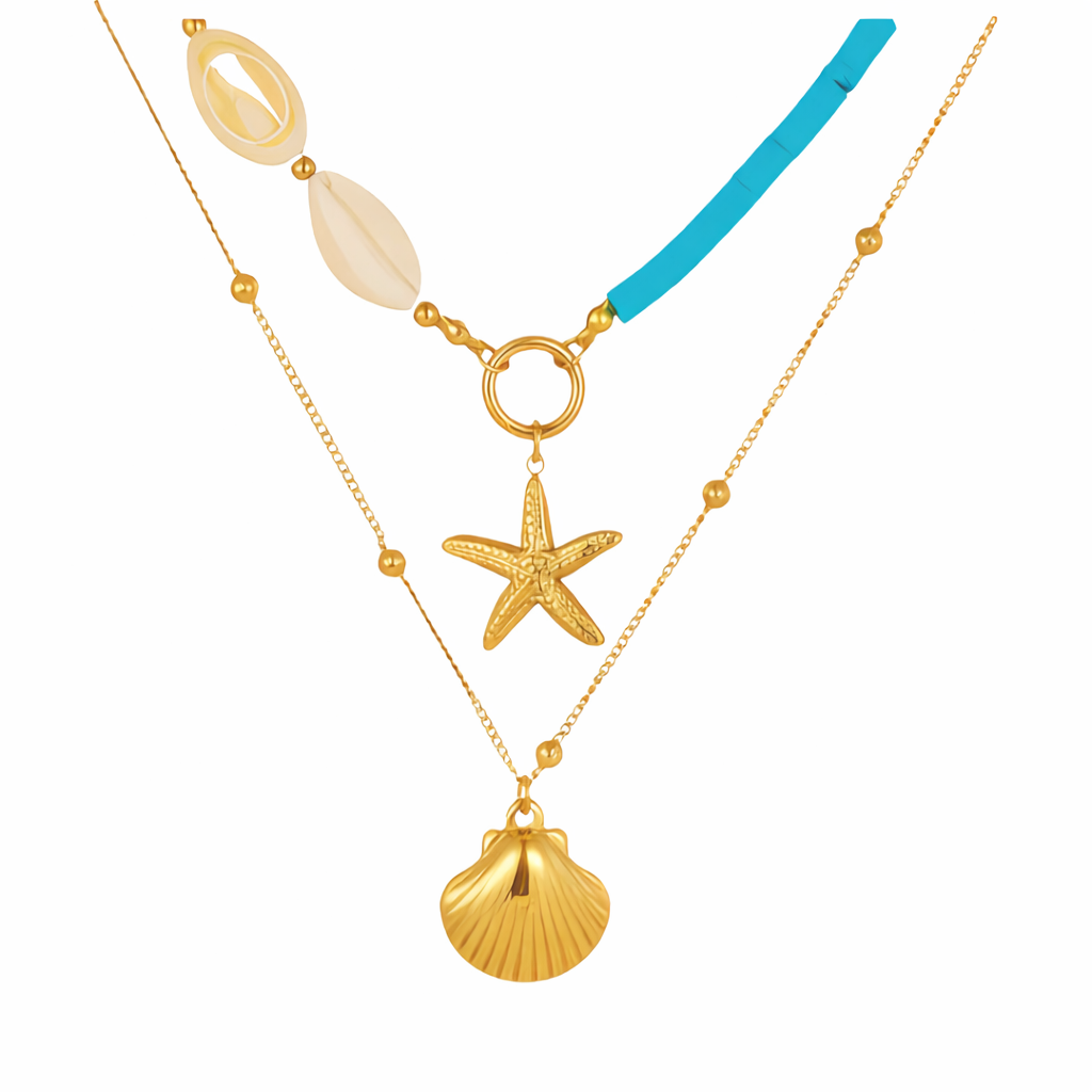 Collar Concha Brisa Turquesa