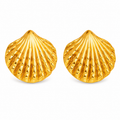 Pendientes Concha Dorada
