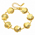 Pulsera Conchas Doradas