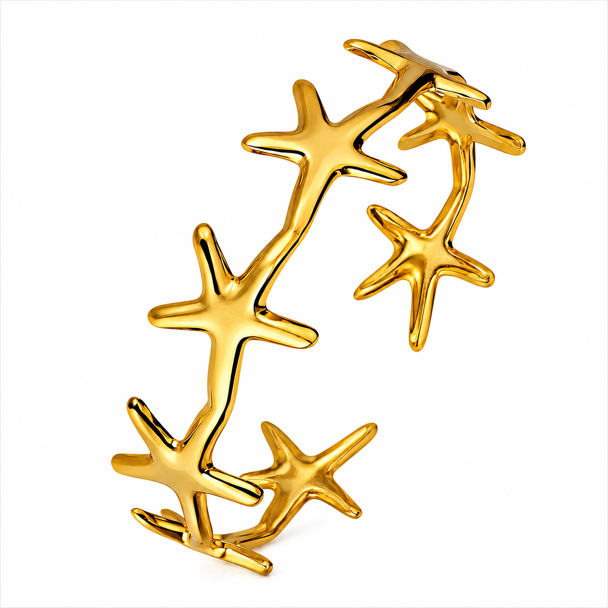 Pulsera Estrellas del Mar Doradas