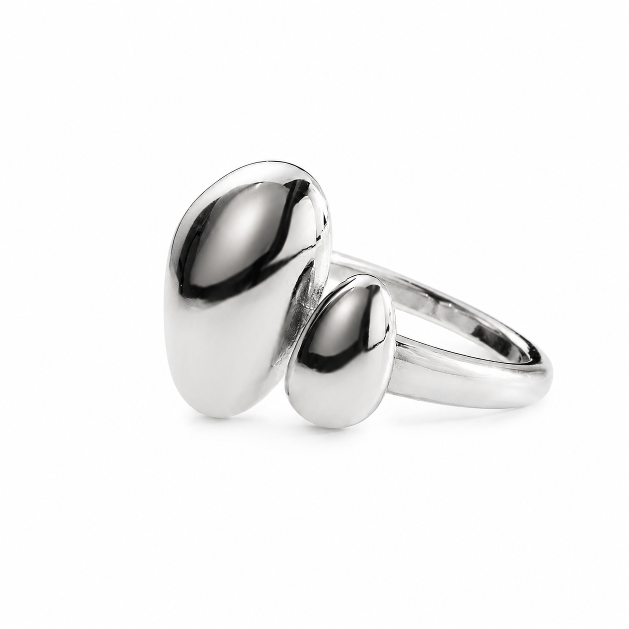 Anillo Esencia Moderna Plateado