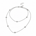 Collar Corazones Eternos Plateado