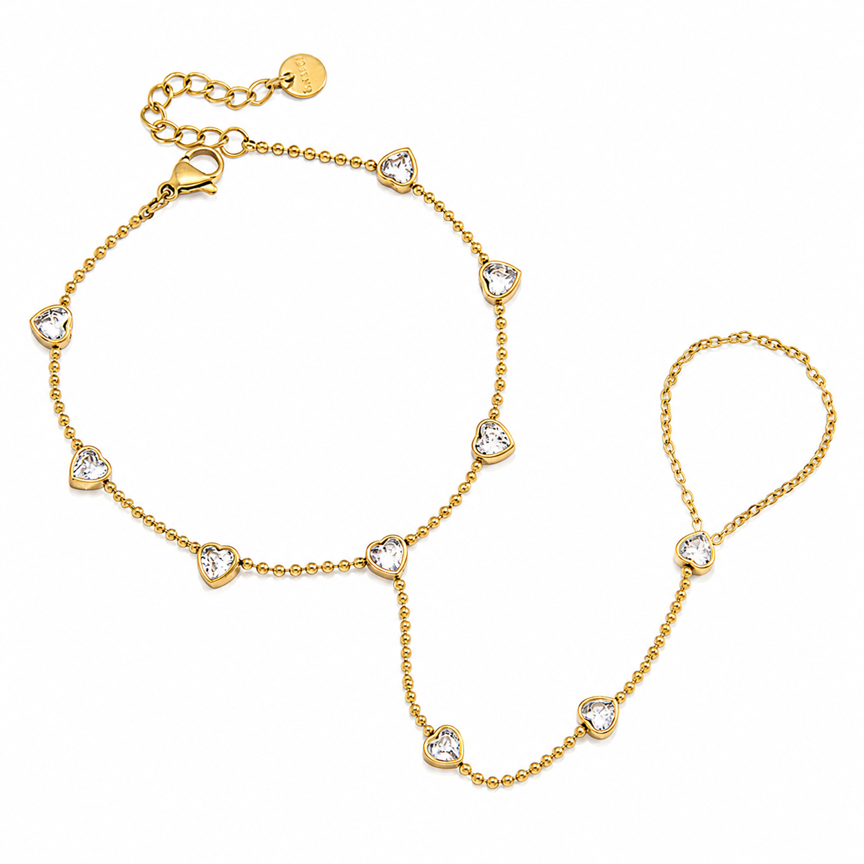 Pulsera Corazón de Cristal