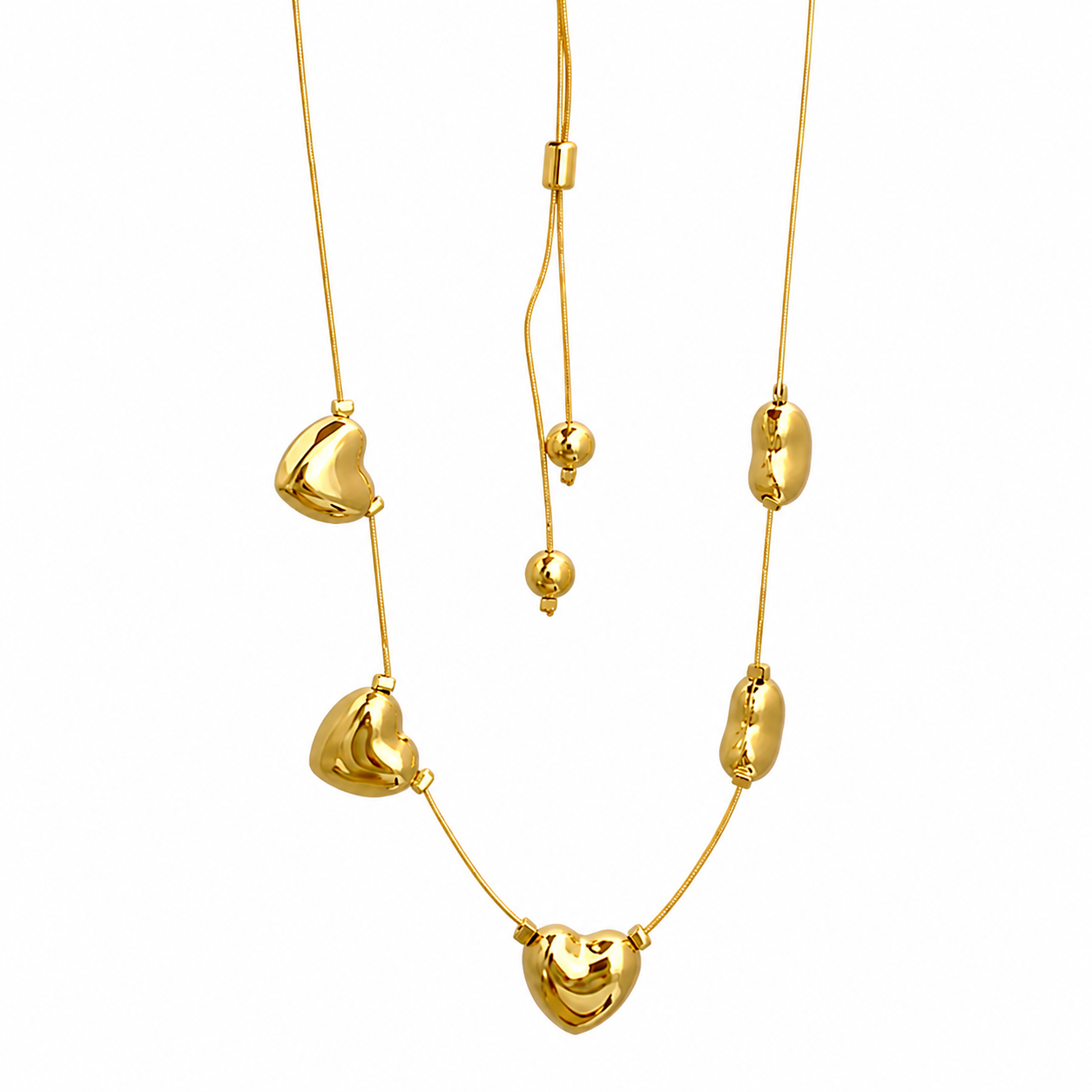 Collar Corazones Flotantes